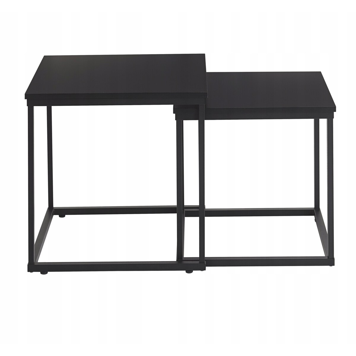 DUPLEX ZESTAW STOLIKÓW KAWOWYCH 2 szt. 50/45 cm CZARNY