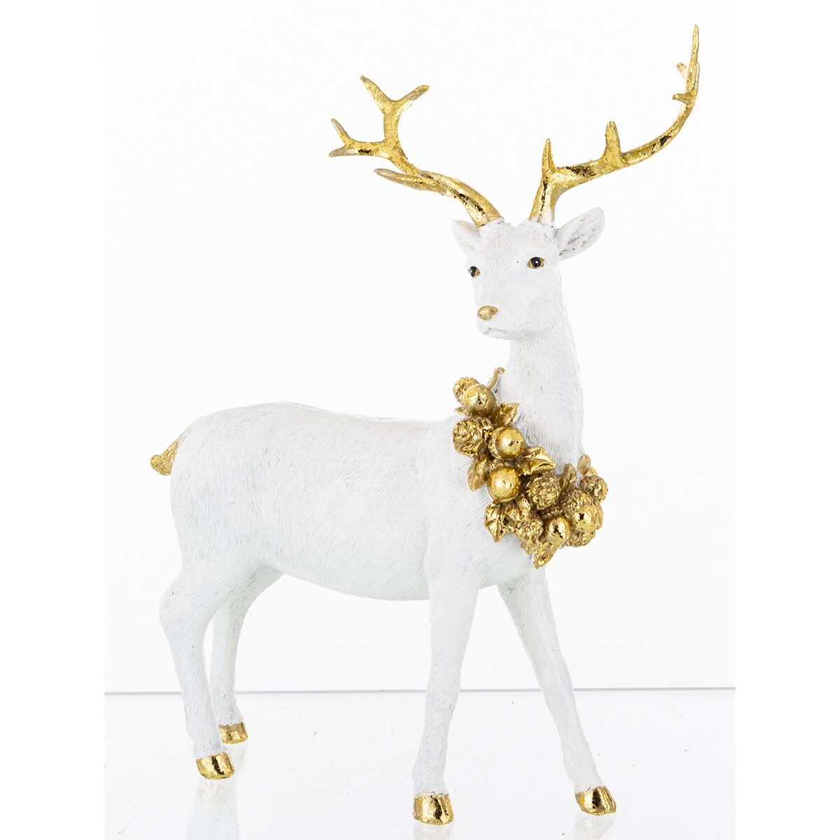 Figurka - para jeleń i łania 22x117x8 cm i 17x18x5 cm