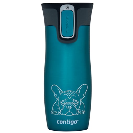 Kubek termiczny Contigo West Loop 2.0 470ml - Buldog Francuski - Biscay Bay