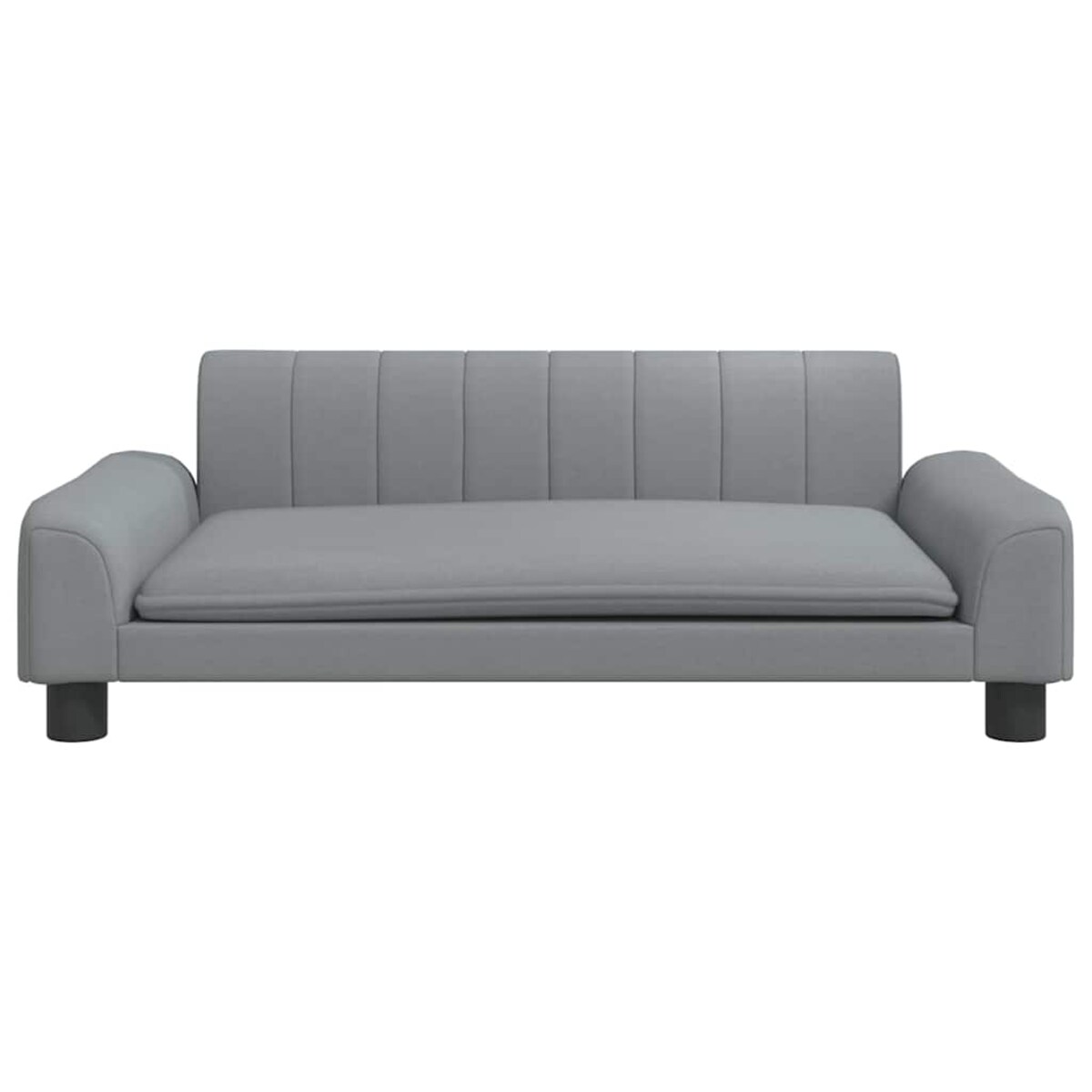 vidaXL Sofa dla dzieci, jasnoszara, 90x53x30 cm, obita tkaniną