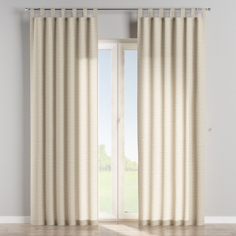 Zasłona na szelkach 1 szt. 130x245 naturalny len