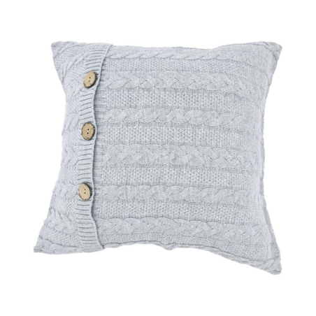 Poszewka dzianinowa bawełniana – VENEZIA POPIEL