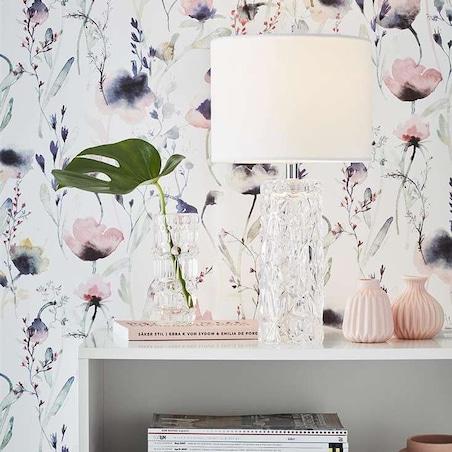 Nocna LAMPKA stojąca MADAME 107189 Markslojd abażurowa LAMPA stołowa biała