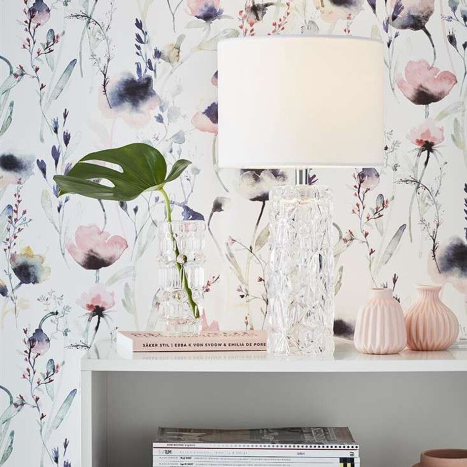 Nocna LAMPKA stojąca MADAME 107189 Markslojd abażurowa LAMPA stołowa biała