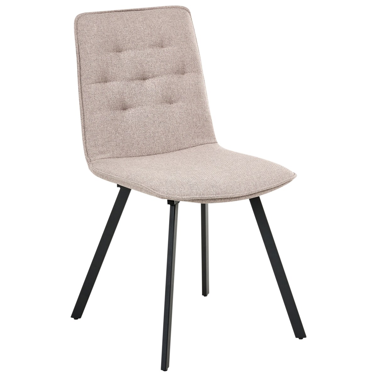 Zestaw 2 krzeseł do jadalni CARVER Jasnobrązowy