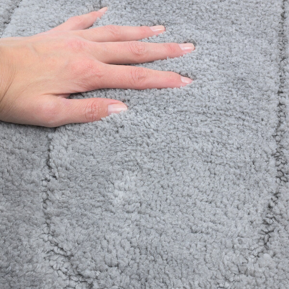 Zestaw 2szt Dywanik łazienkowy Soft 40x60 cm antypoślizgowy szary