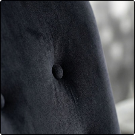 Fotel bujany tapicerowany welur wygodny wypoczynkowy uszak salon czarny