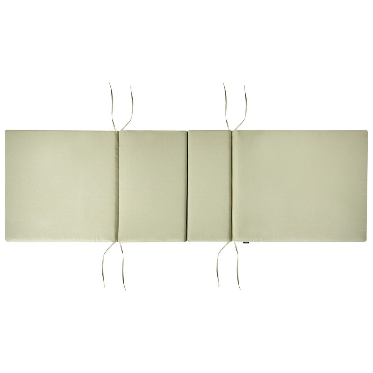 Leżak ogrodowy z poduszką JAVA PREMIUM Drewno akacjowe Zielony