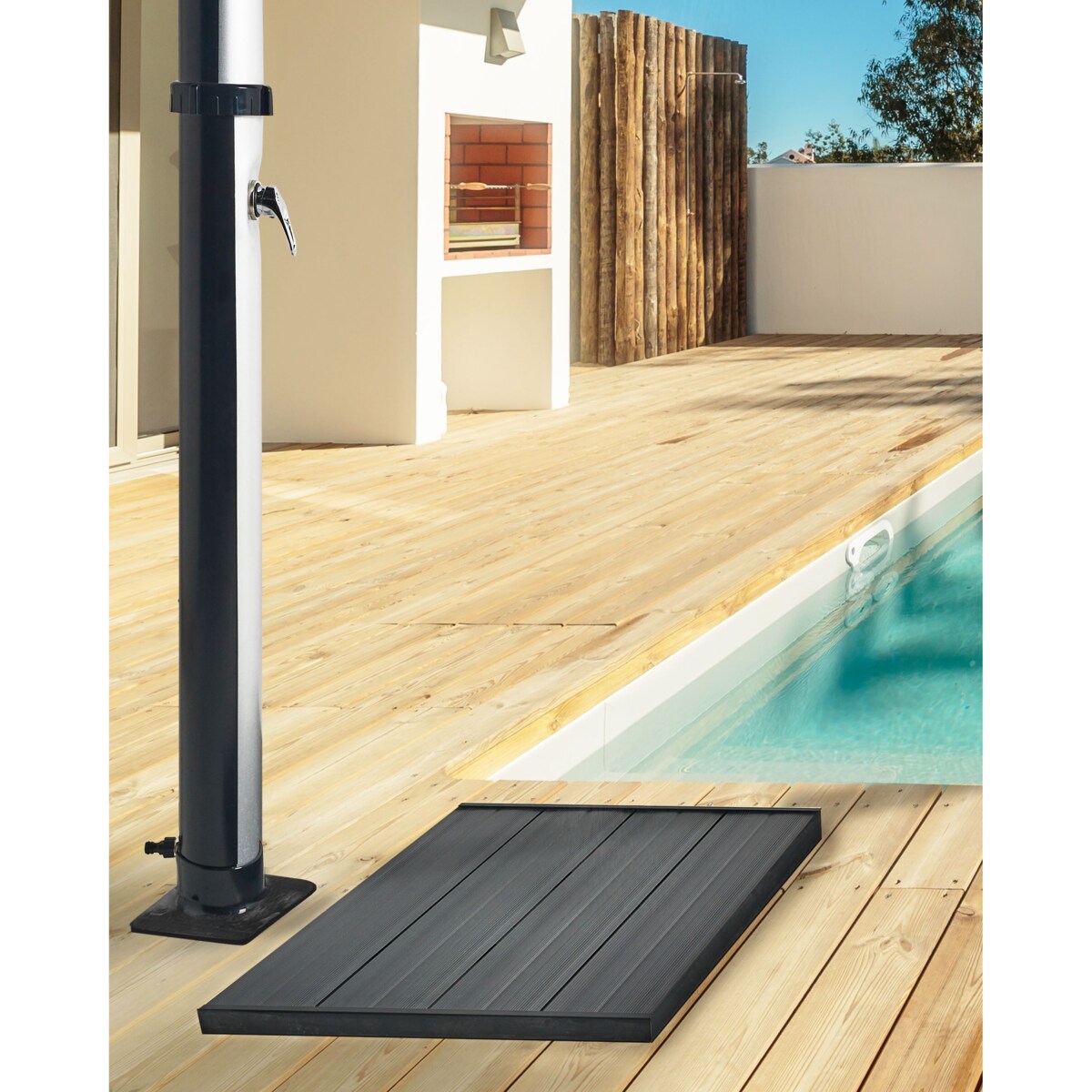 Podstawa do prysznica ogrodowego SILLUSTANI Czarny