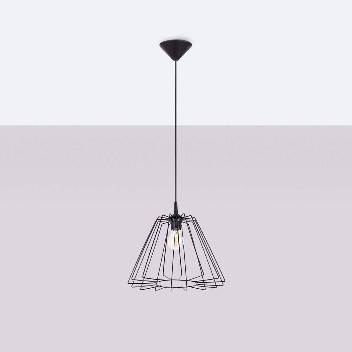 Lampa wisząca TRAPO czarna