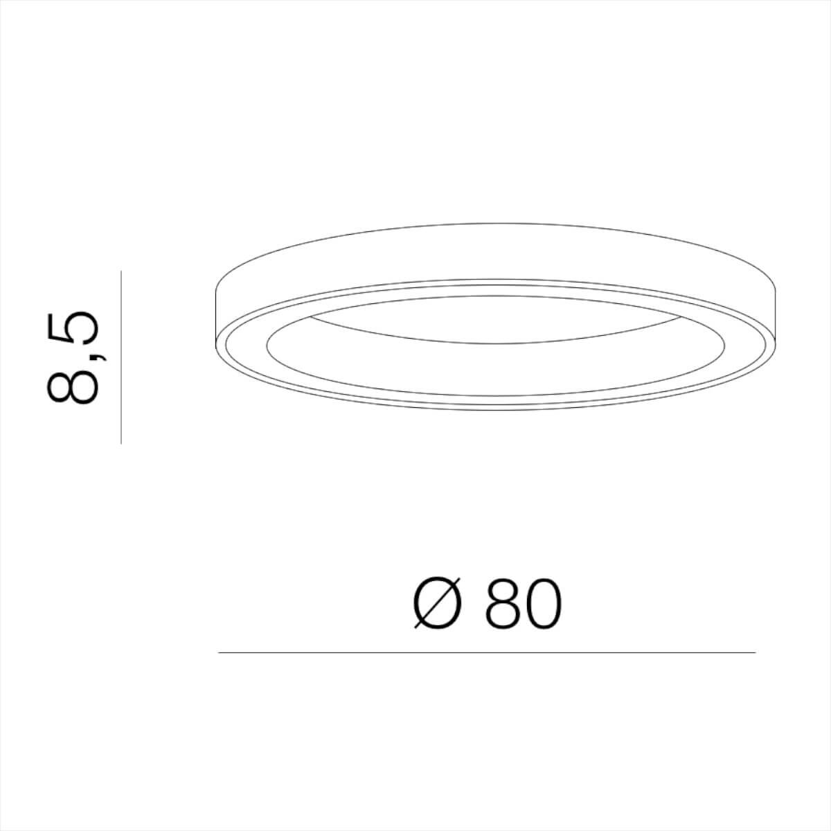 Ledowa lampa Marco AZ5034 60W pilot ring okrąg biała