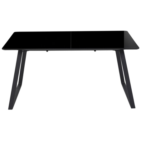 Stół do jadalni rozkładany 150/180 x 90 cm czarny TOURAN