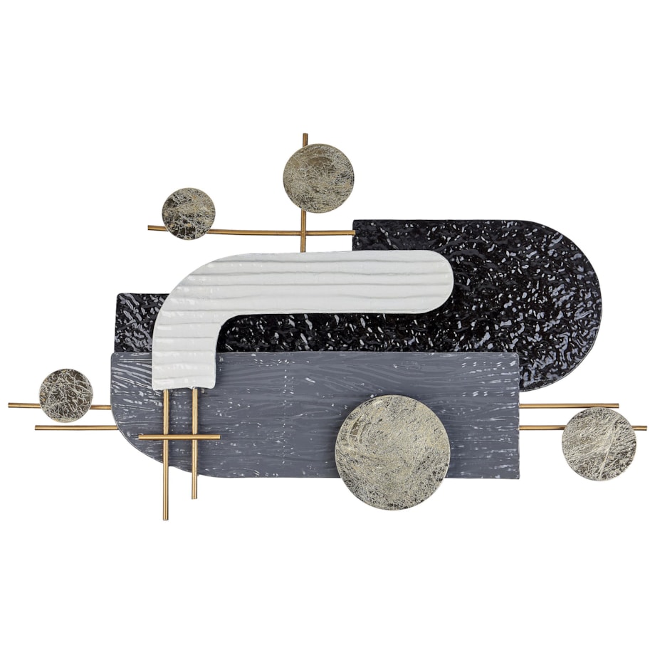 Dekoracja ścienna czarno-złota LUTETIUM