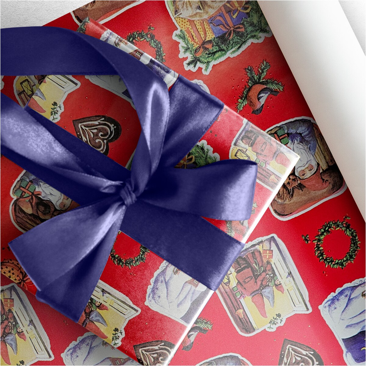 Papier Prezentowy Do Pakowania Prezentów 25 m MEGAROLKA Świąteczny Do Paczek Boże Narodzenie Ozdobny