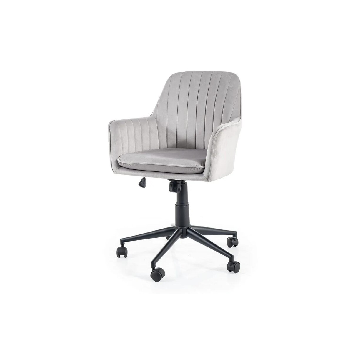 Fotel biurowy Q-886 VELVET jasnoszary