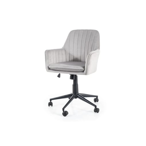 Fotel biurowy Q-886 VELVET jasnoszary