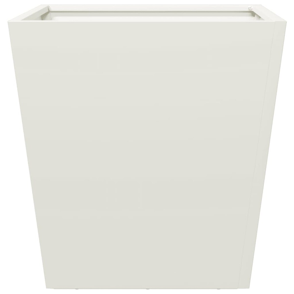 vidaXL Donica ogrodowa, biała, 40x40x40 cm, stalowa