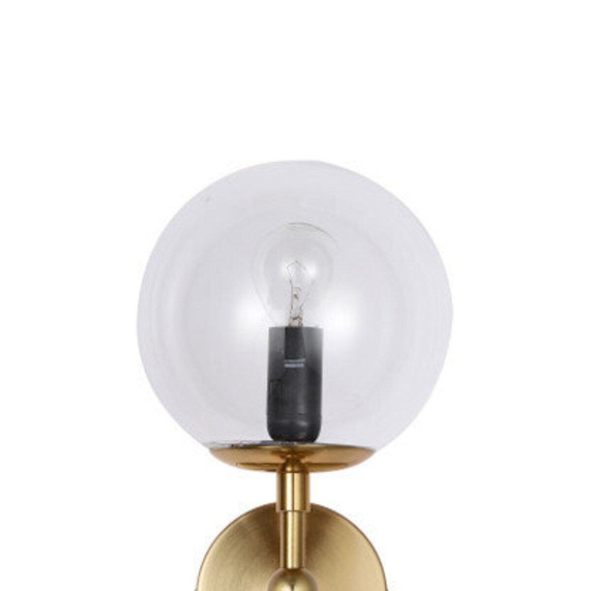 Loftowy kinkiet złoty DORADO LP-002/2W Transparent Light Prestige szklane kule balls