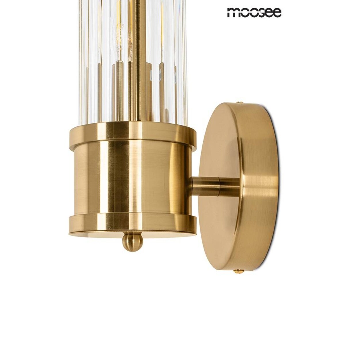 Kinkiet kryształowy Pilar MSE010400192 crystal złoty