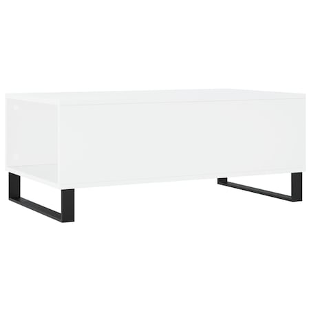 vidaXL Stolik kawowy, biały 90x50x36,5 cm, materiał drewnopochodny