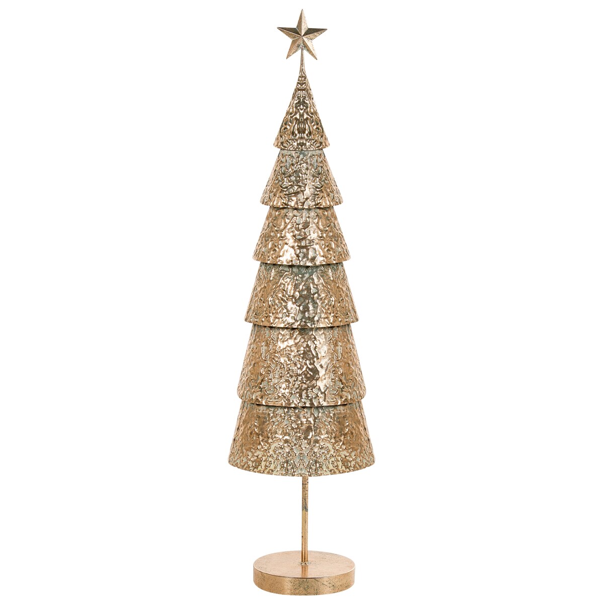 Dekoracja świąteczna PORVOO 110 cm Choinka Złoty