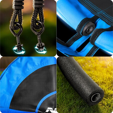 Huśtawka ogrodowa bocianie gniazdo 115 cm Neo-Sport Swingo niebieska