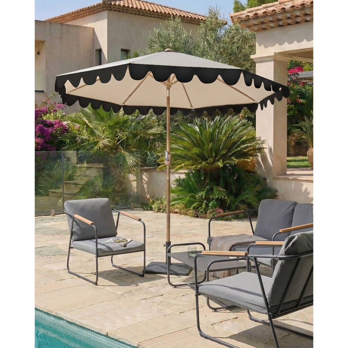 Parasol ogrodowy 270 cm ISOLOTTO Beżowy