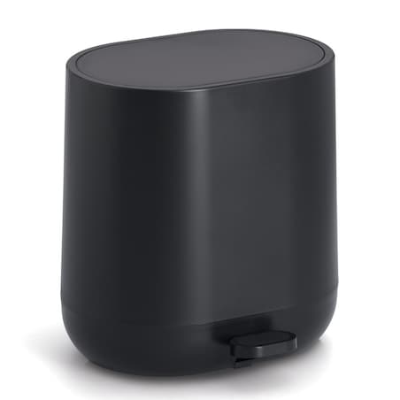 Kosz łazienkowy 6 litrów 26,5x26x22,5 cm DINKA czarny