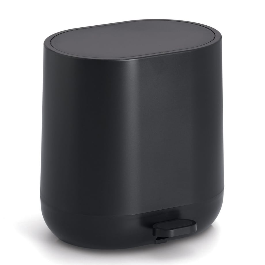 Kosz łazienkowy 6 litrów 26,5x26x22,5 cm DINKA czarny