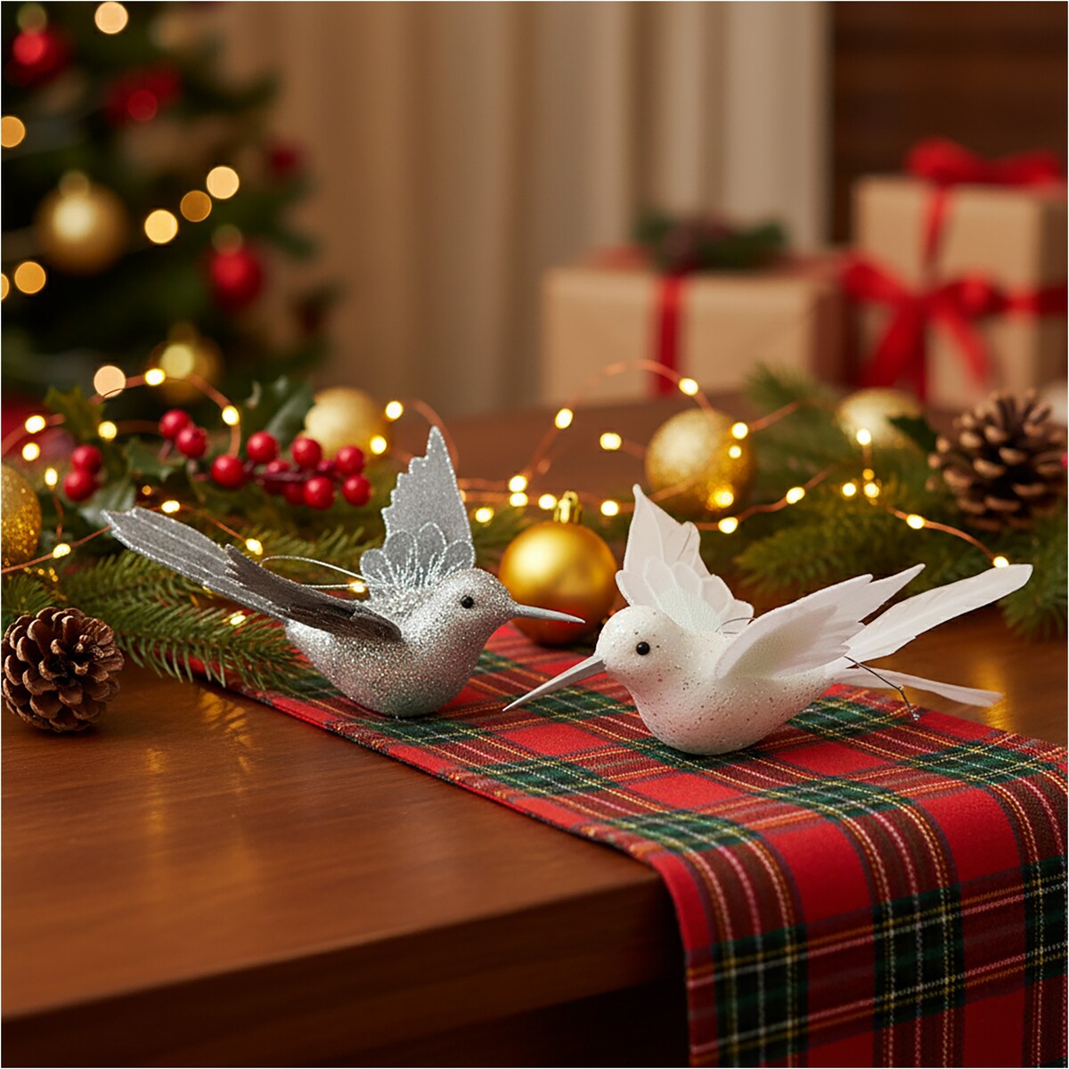 Ptaszek Na Choinkę Zawieszki Choinkowe Ozdoby Na Choinkę Bombka Ptak 22 Cm