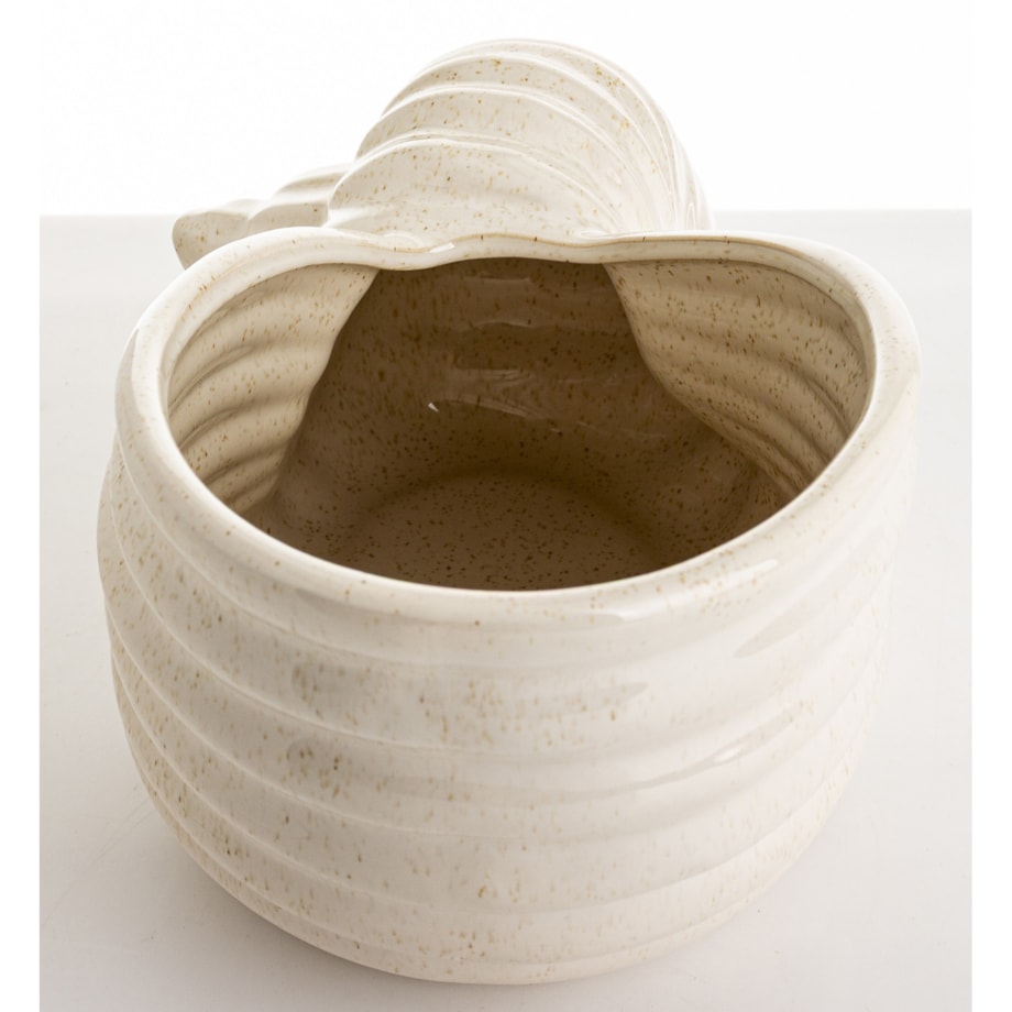 Wazon ceramiczny w kształcie muszli 16,5x28x16 cm SEASHELL