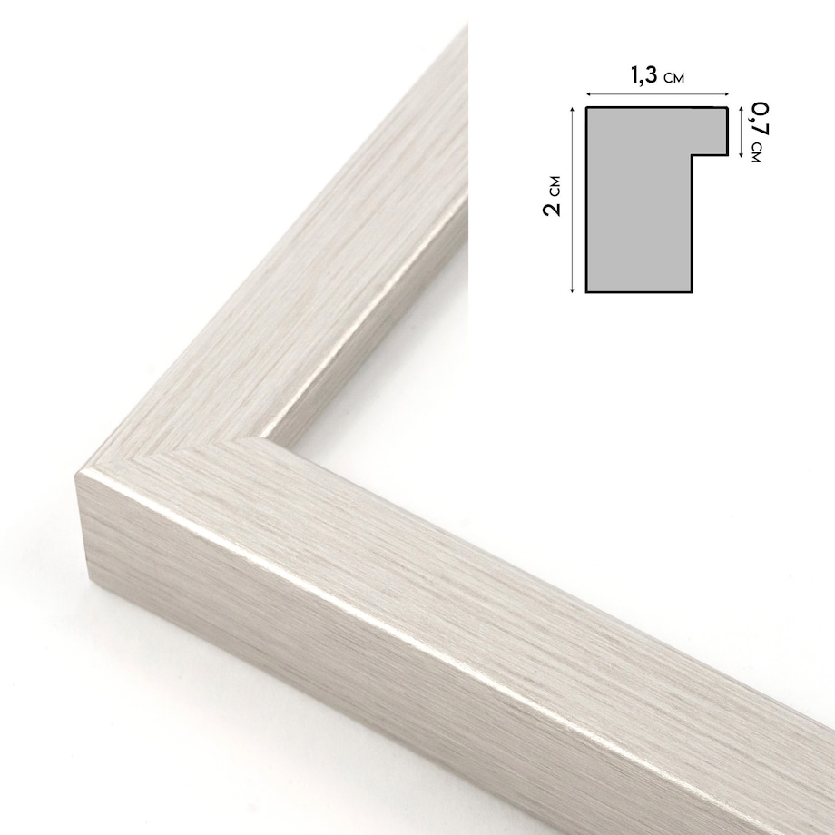 Srebrna ramka na zdjęcia 10x15 cm rama MDF ramki do zdjęć 15x10 cm FRAMAI®
