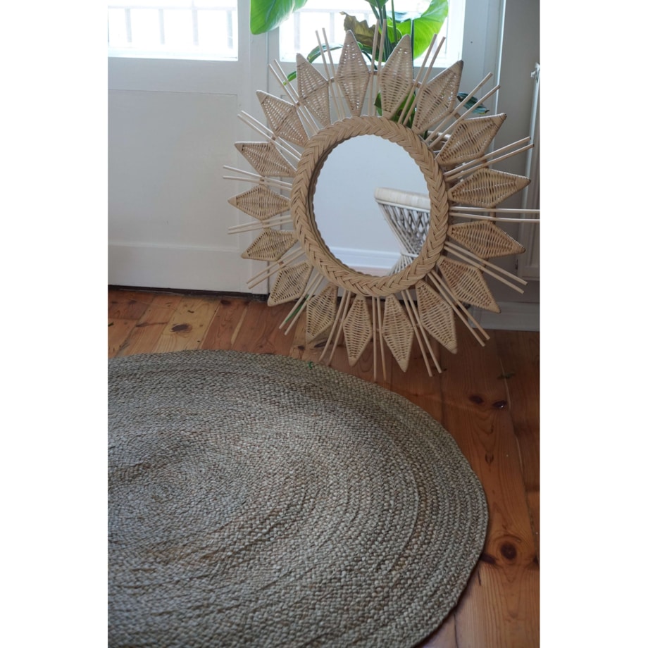 Rattanowe lustro KARO