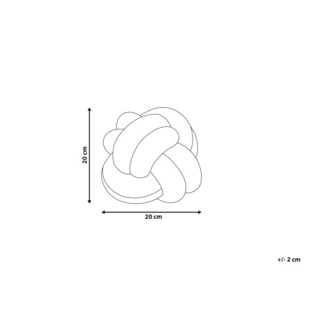 Welurowa poduszka dekoracyjna supeł z brokatem 20 x 20 cm szara MALNI