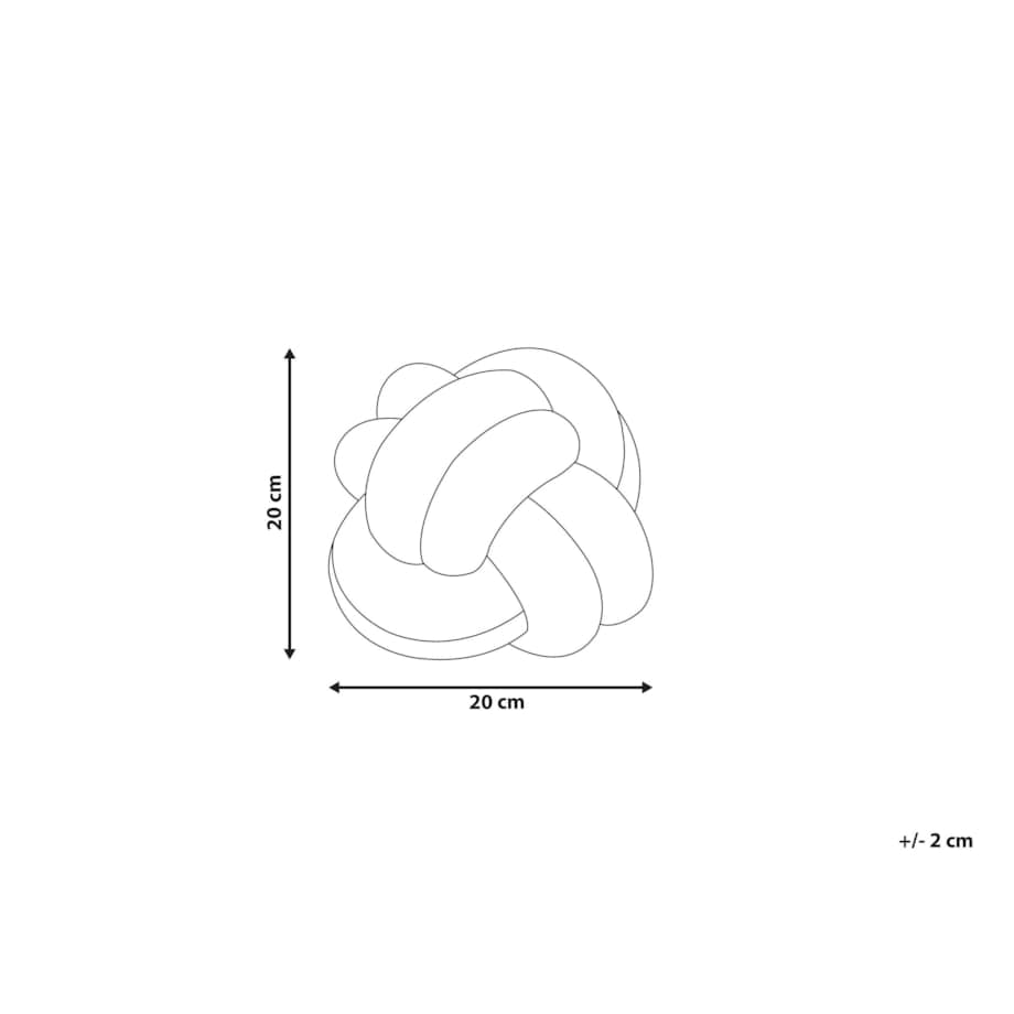 Welurowa poduszka dekoracyjna supeł z brokatem 20 x 20 cm szara MALNI