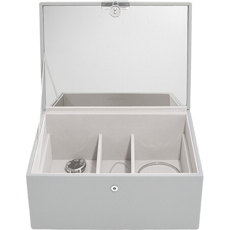 Szkatułka na biżuterię Stackers Luxury classic zieleń szałwiowa