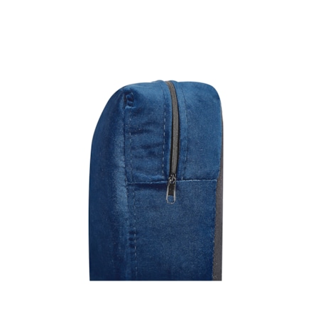 Pokrowiec na sofę 3-osobową welurowy niebieski BERNES