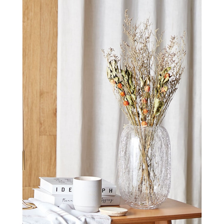 Bukiet suszonych kwiatów 65 cm pomarańczowo-zielony AZUEL