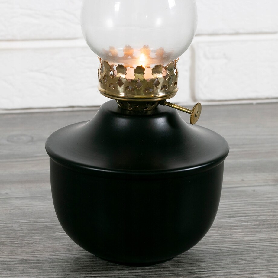 ŚWIECZNIK tealight OLJA lampa naftowa czarna