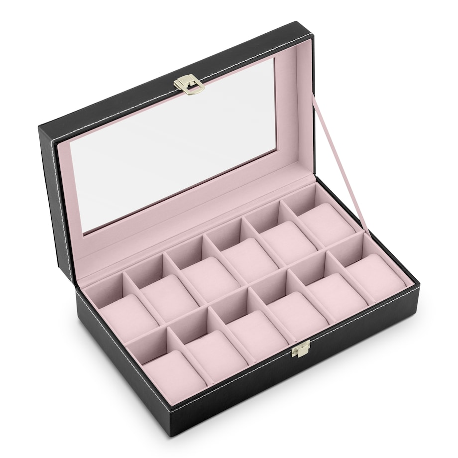 Pudełko na zegarki szkatułka organizer etui 12 szt. Massido