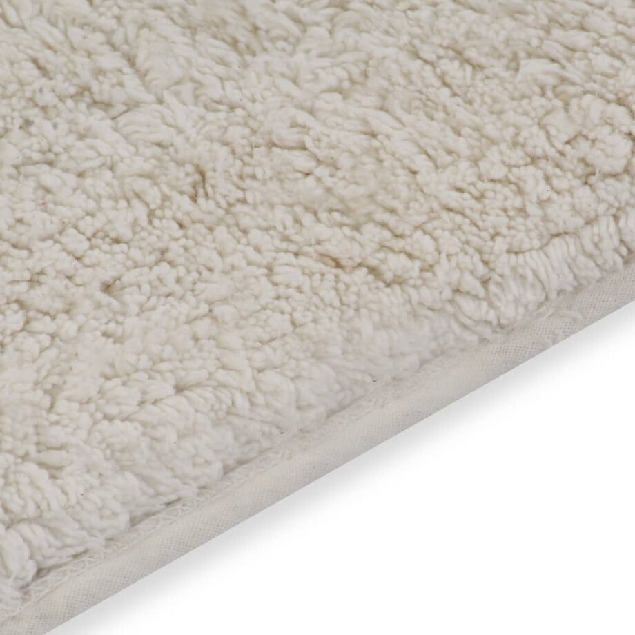 vidaXL 2-częściowy zestaw mat łazienkowych, tkanina, biały