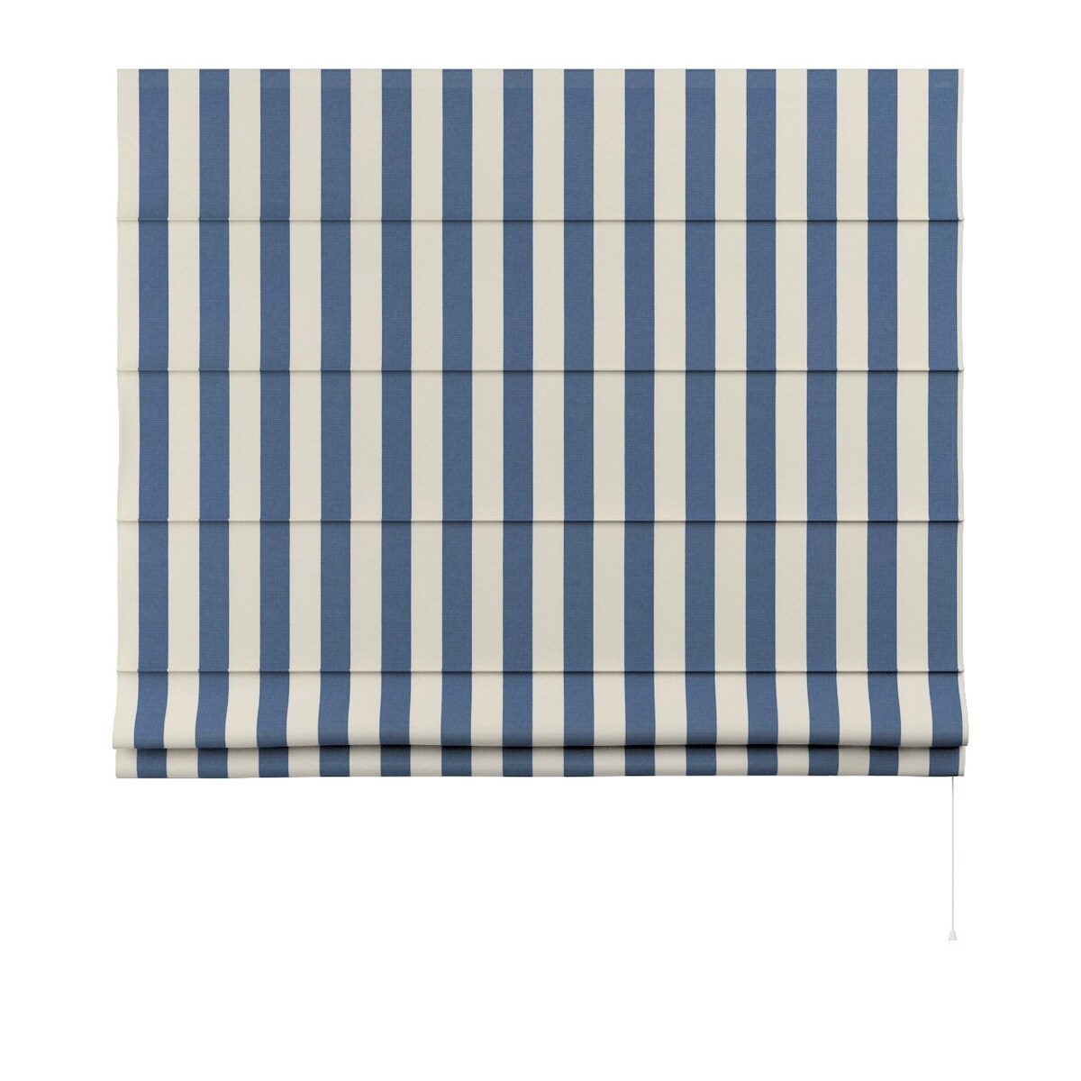 Roleta rzymska Capri, niebiesko-białe pionowe pasy (5,5cm), Quadro