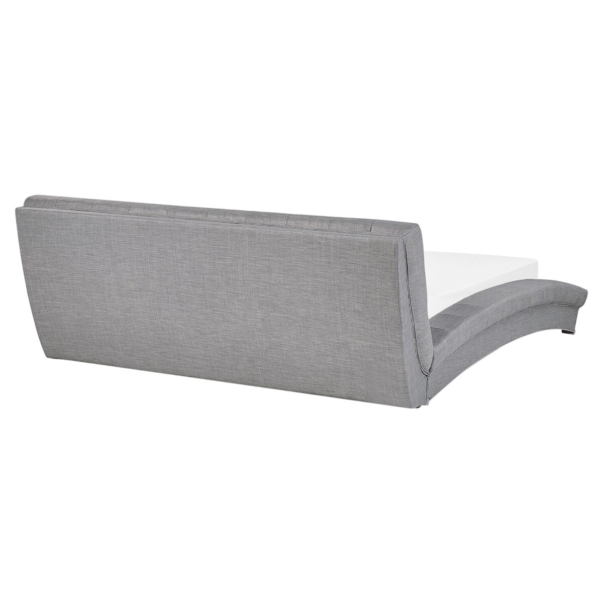 Łóżko wodne tapicerowane 160 x 200 cm szare LILLE