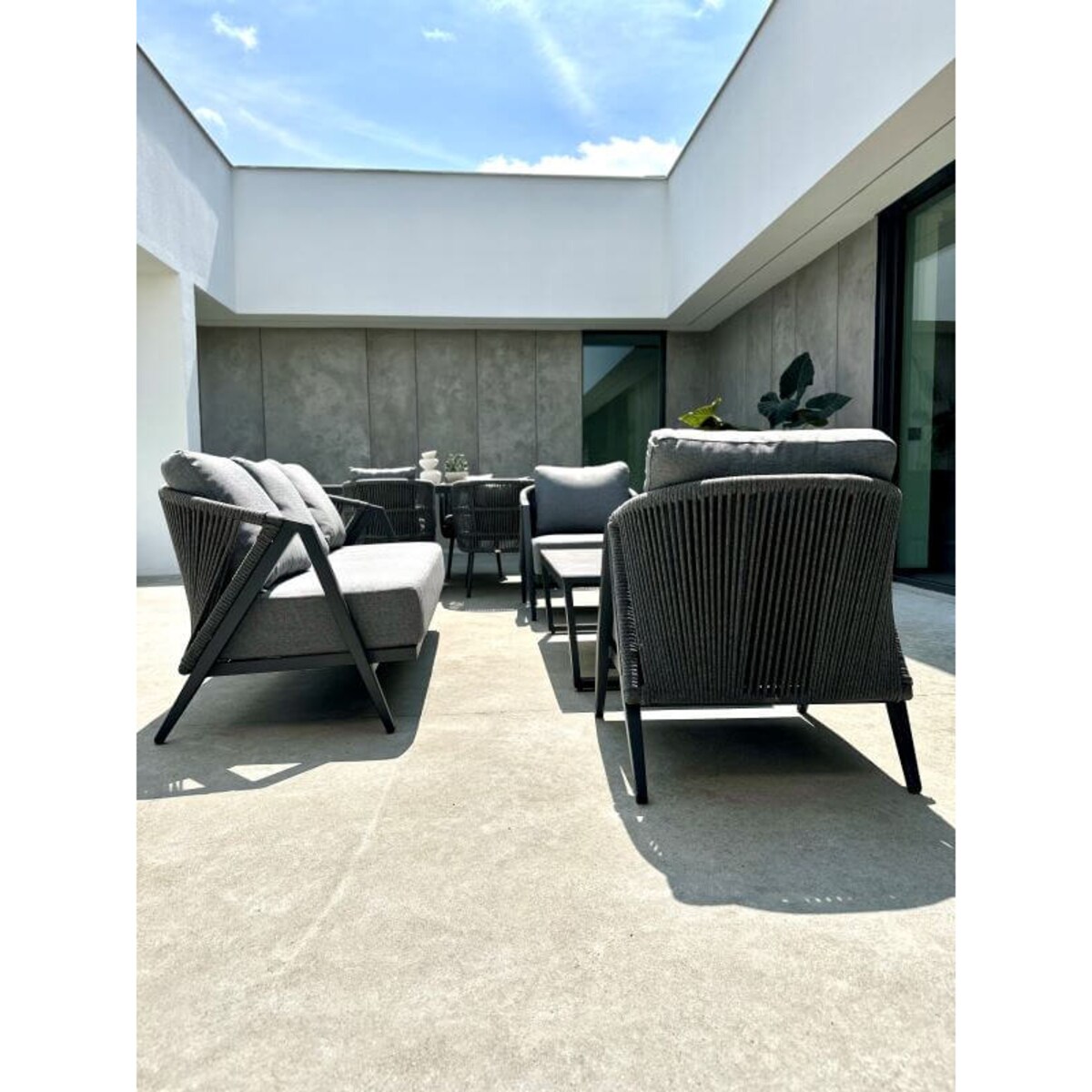 FOTEL ALUMINIOWY MAKSYMO SZARY