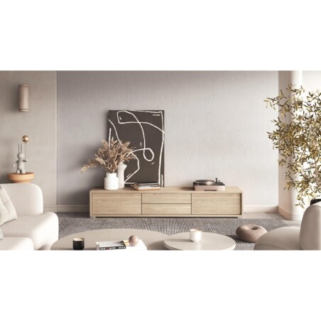 Szafka RTV FRIDA 2K2S 180cm dąb olejowany