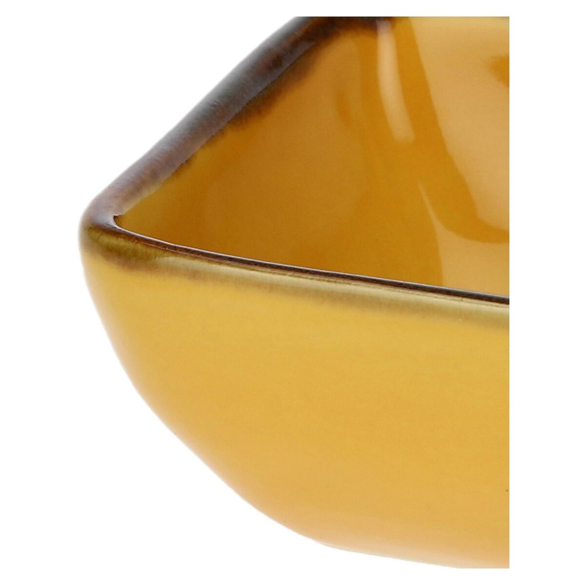 Zestaw 6 kwadratowych miseczek Concerto Ocra - Żółty, 8 cm