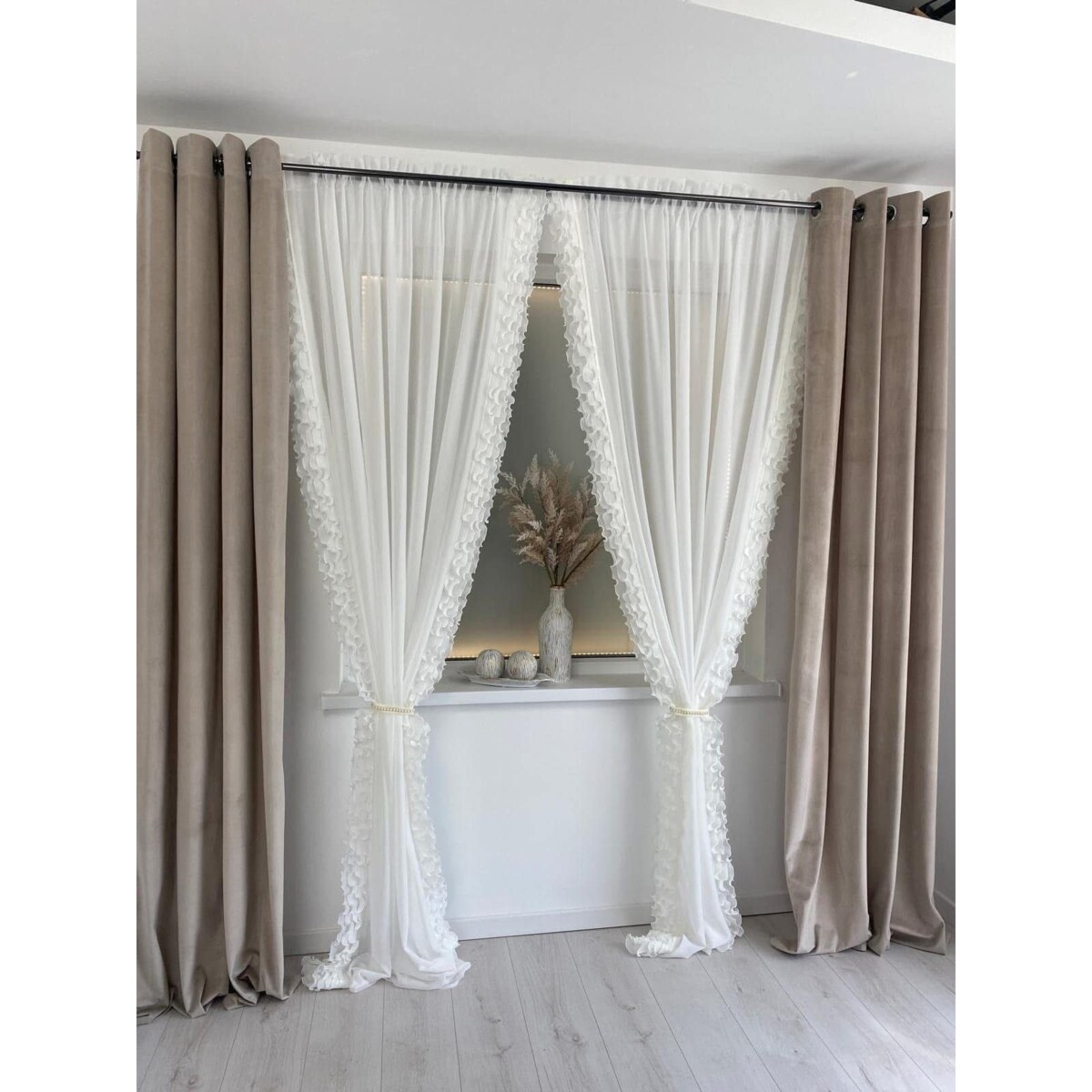 Firana "Anabell" 140x250 na przelotkach