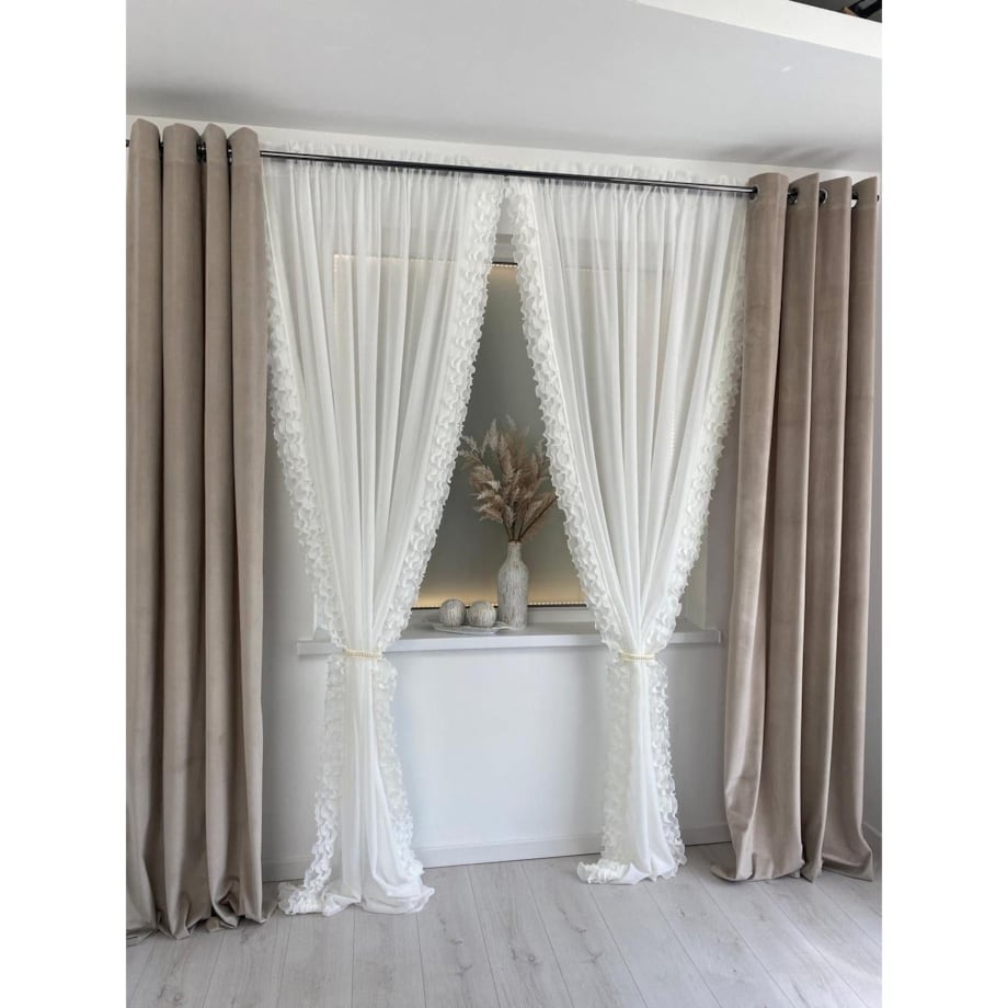 Firana "Anabell" 140x250 na przelotkach