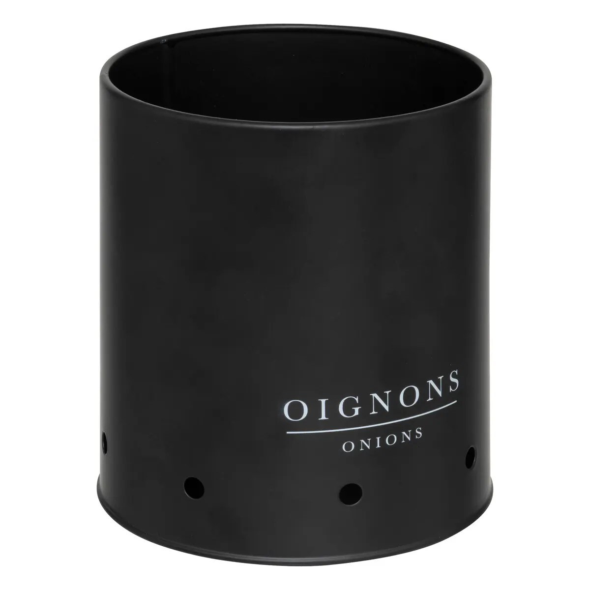 Komplet pojemników na ziemniaki, cebulę i czosnek Black