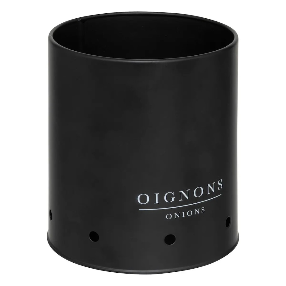 Komplet pojemników na ziemniaki, cebulę i czosnek Black